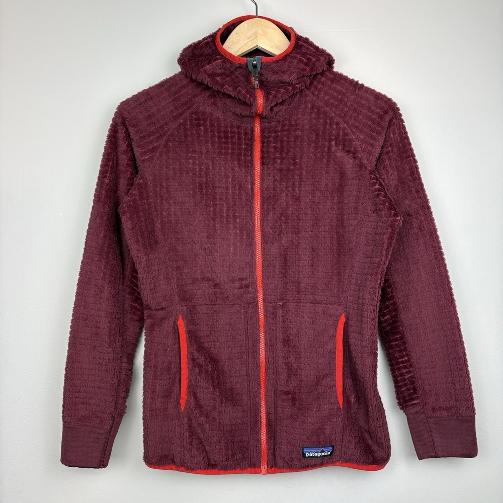 Rare Patagonia Women's Reversible R3 Polartec Fleece Hoodie‎ Size XS